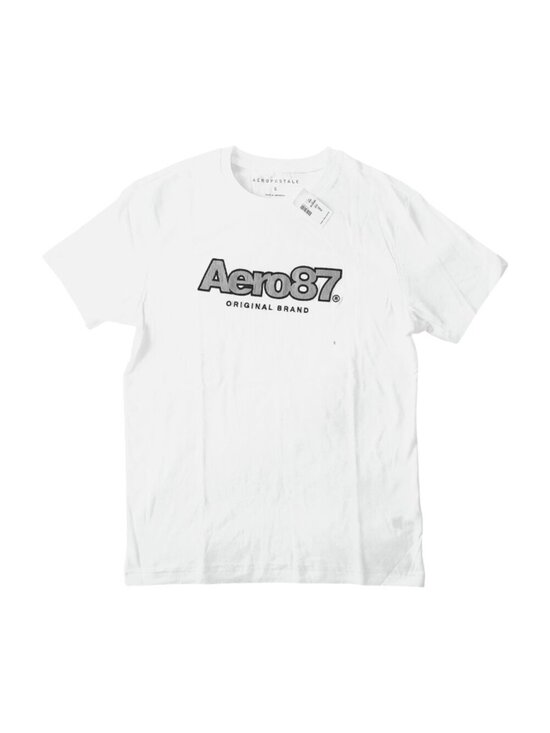 Aeropostale Other - Aeropostale Men White Graphic Crew Neck Logo Tee Shirt S